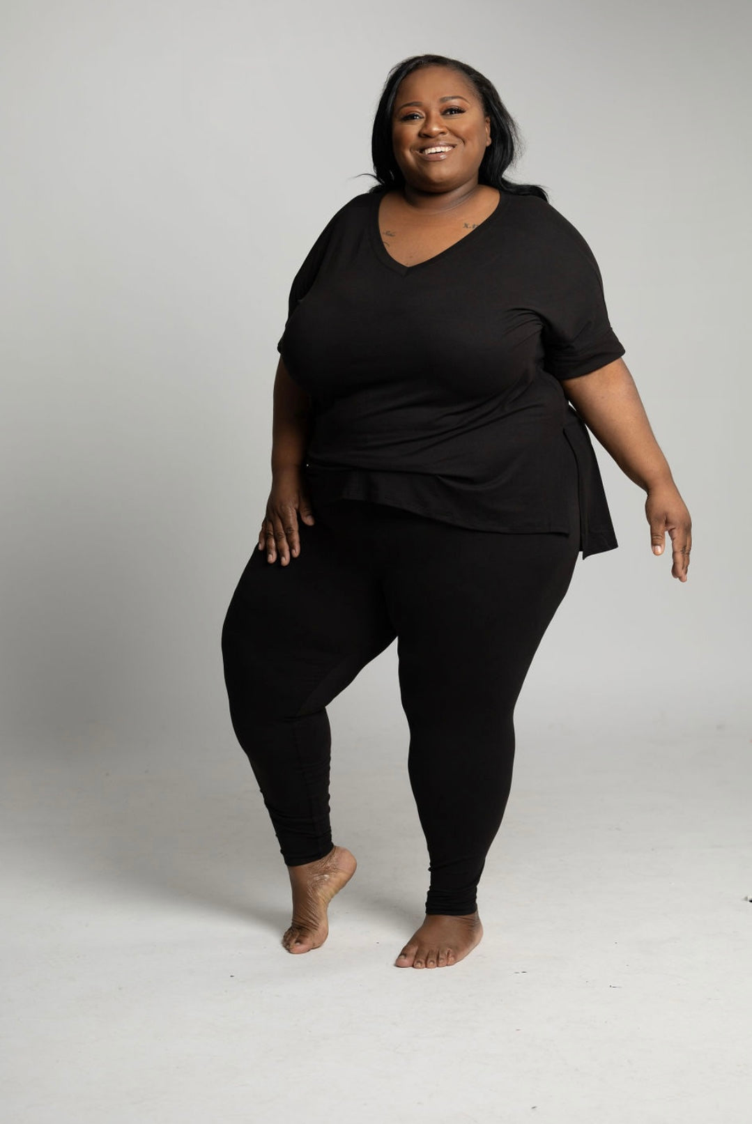 Plus Legging Set - BLACK