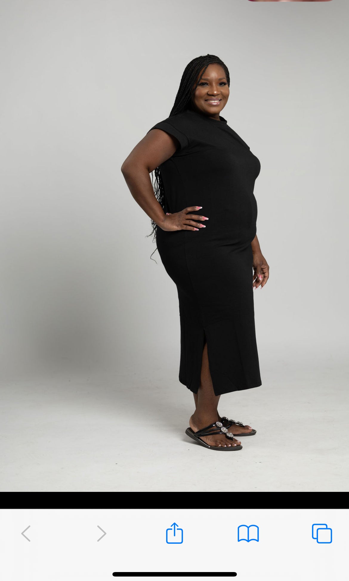 The Perfect Midi Dress (BLACK)