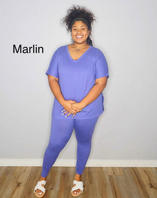 Plus Leggings Set- Marlin