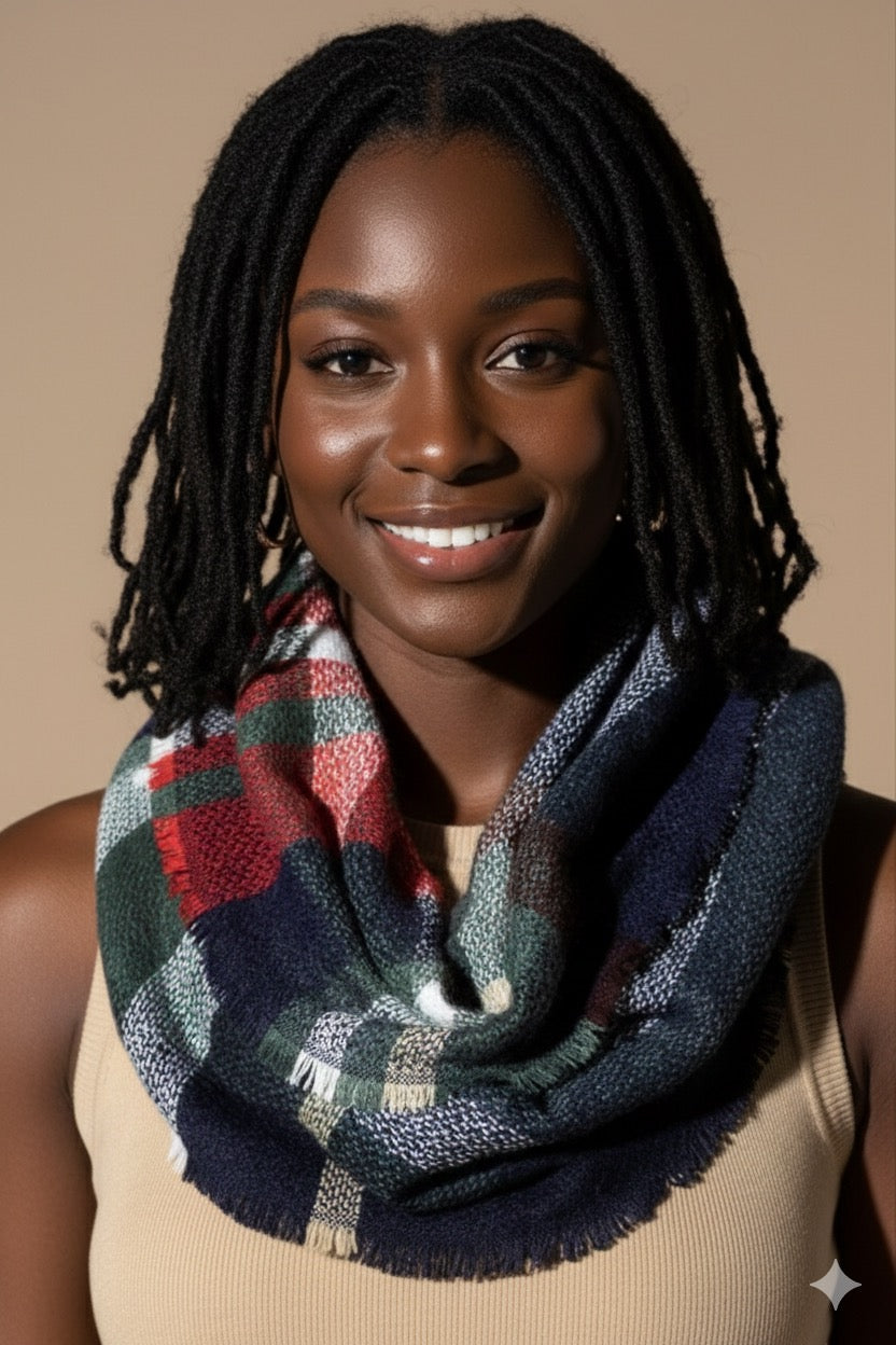 Plaid Infinite Scarfs