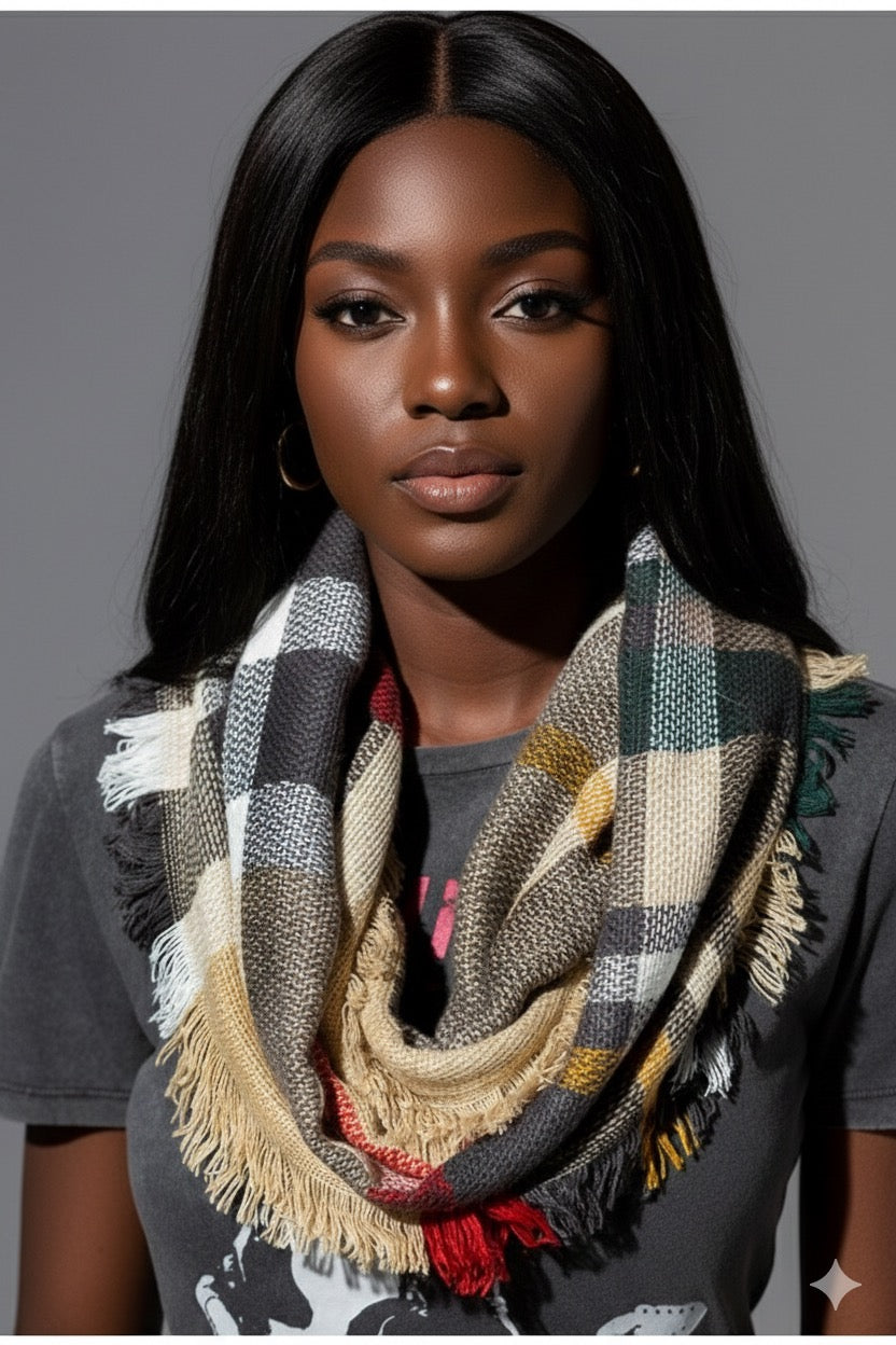 Plaid Infinite Scarfs