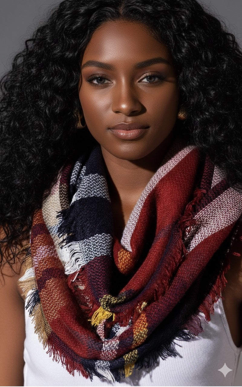 Plaid Infinite Scarfs