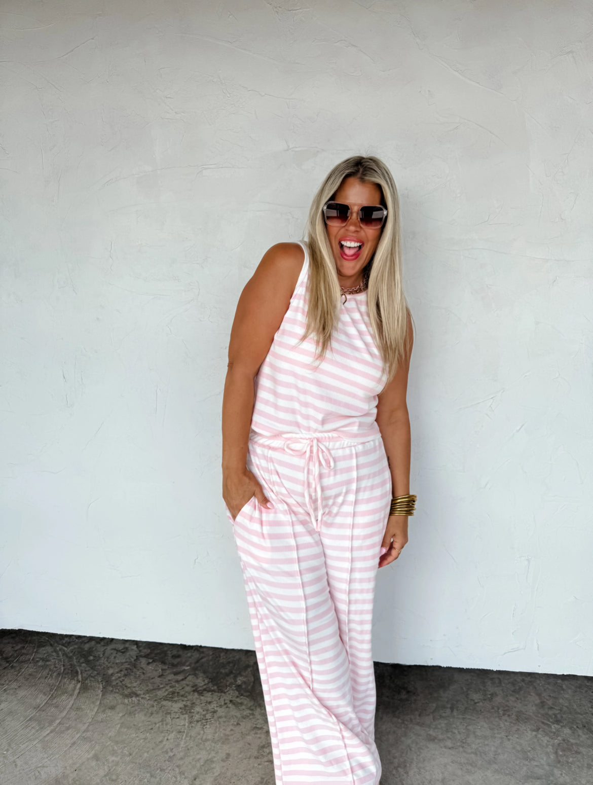 Haven Striped Loungwear Set